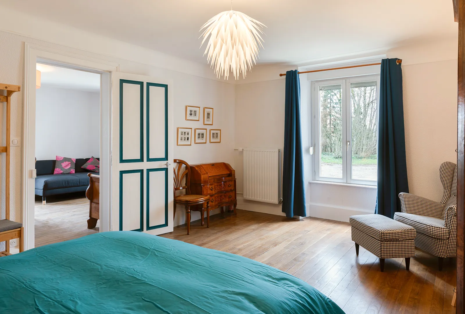 Intérieur du gîte Banda au Château Viéndal